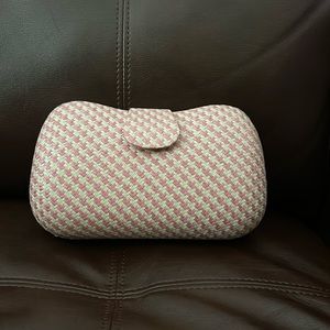 Pink and cream Banana Republic clutch!